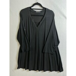 MONNURO Tunic Top Women's 3X‎ V-Neck 3/4 Sleeve Casual Blouse